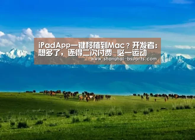 iPadApp一键移植到Mac?开发者:想多了,还得二次付费-必一运动(图1) b体育电脑版